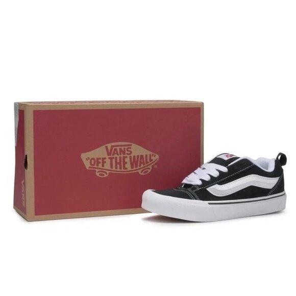 Vans KNU SKOOL Unisex Skate Sneakers Black/White Low-Top Size 13 VN0009QC6BT NIB - Picture 2 of 10